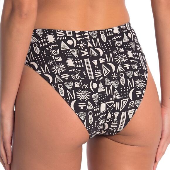 NWT Onia Sabrina Swim High Waist Geo Bikini Bottom XS - Picture 2 of 12